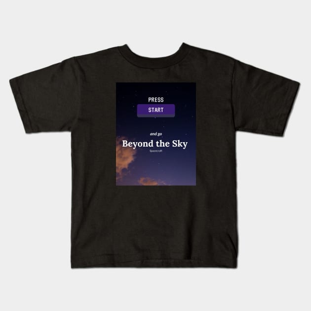 BEYOND THE SKY Kids T-Shirt by VIXEN__DESIGN 